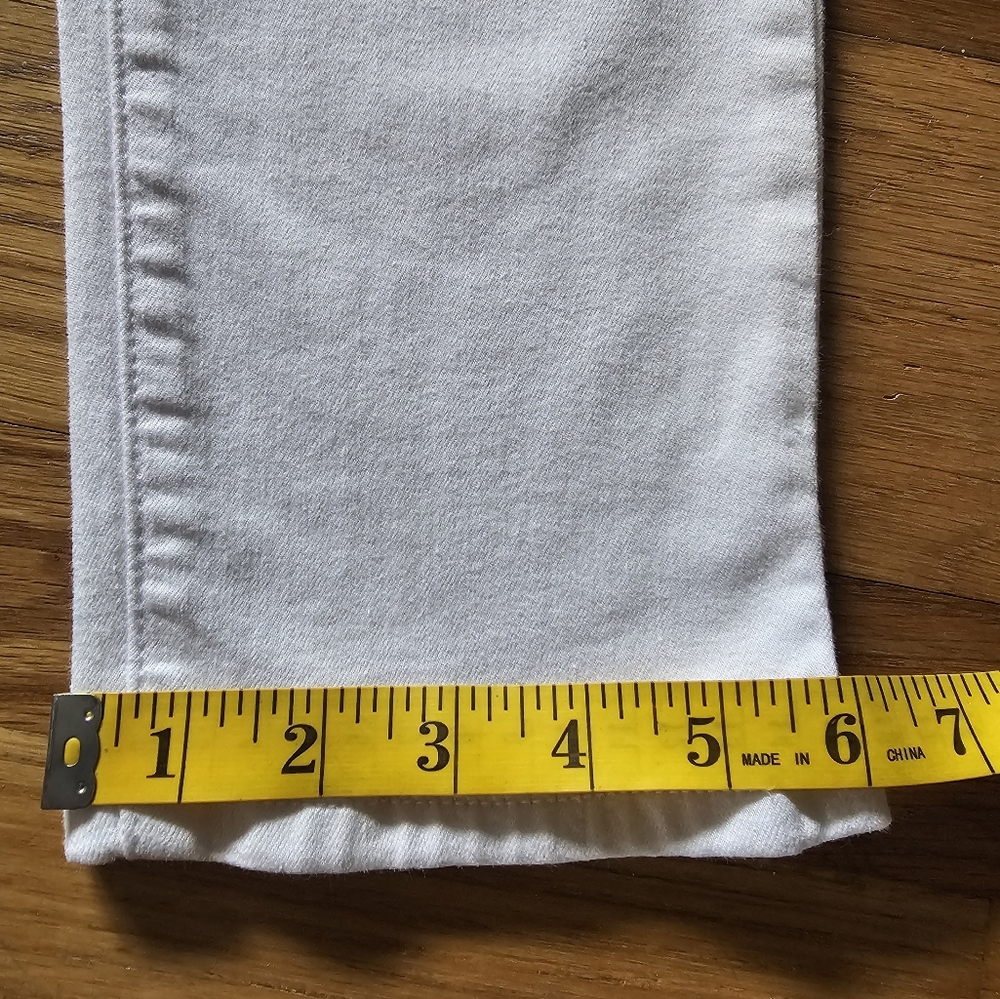 Kut from the Kloth Crop Skinny White Size 2 Stretch Jeans 27" Waist X 20" Inseam - Picture 14 of 15